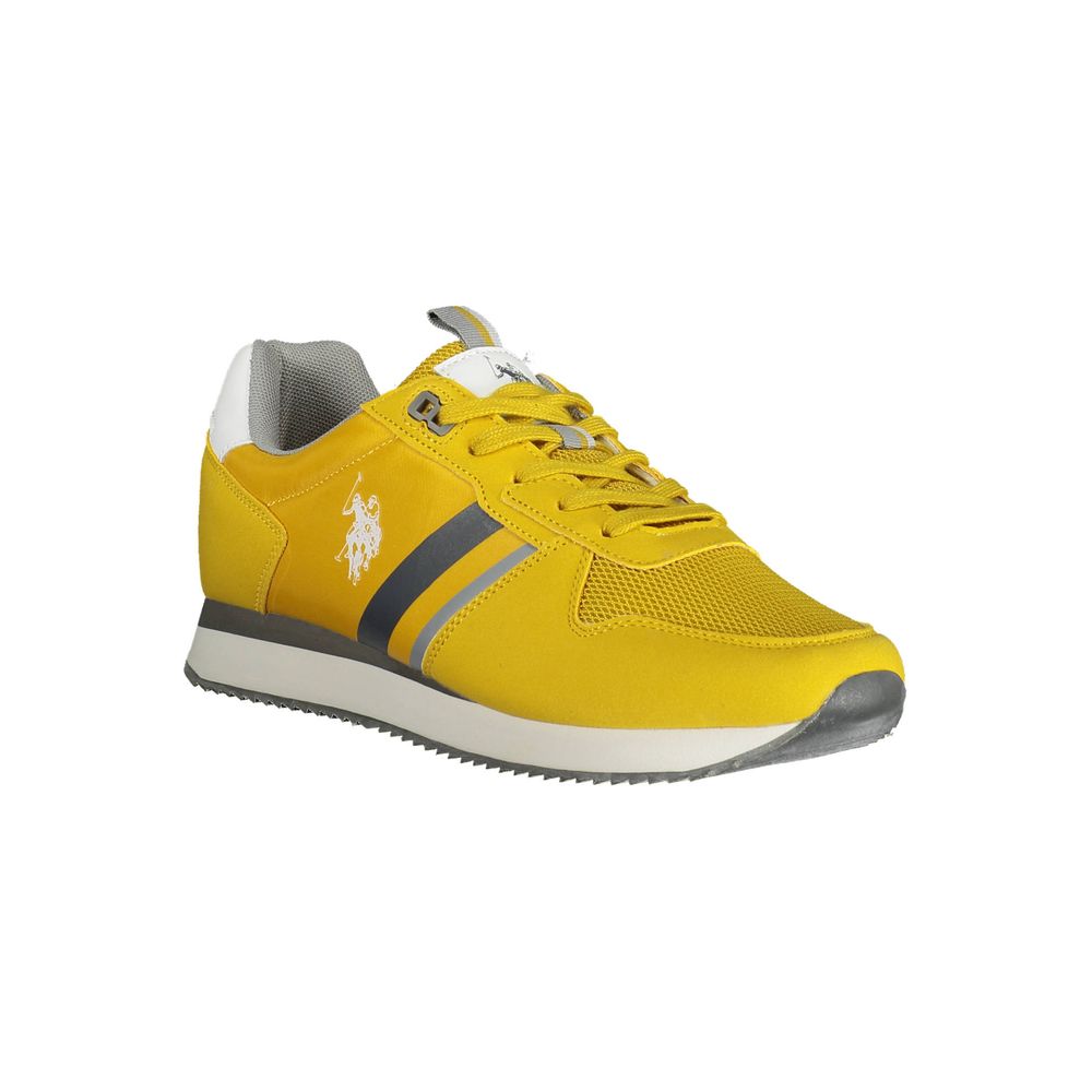 Gele Polyester Heren Sneaker