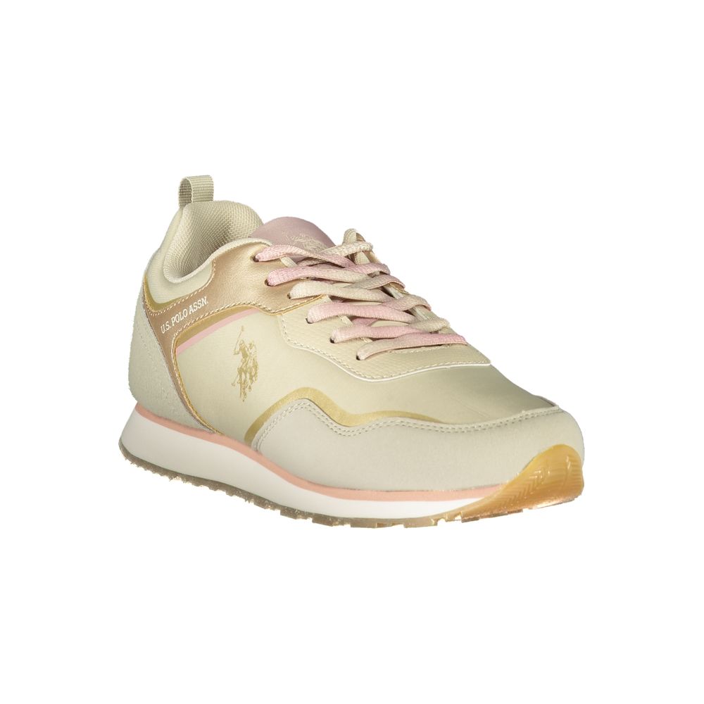 Beige Polyester Sneaker