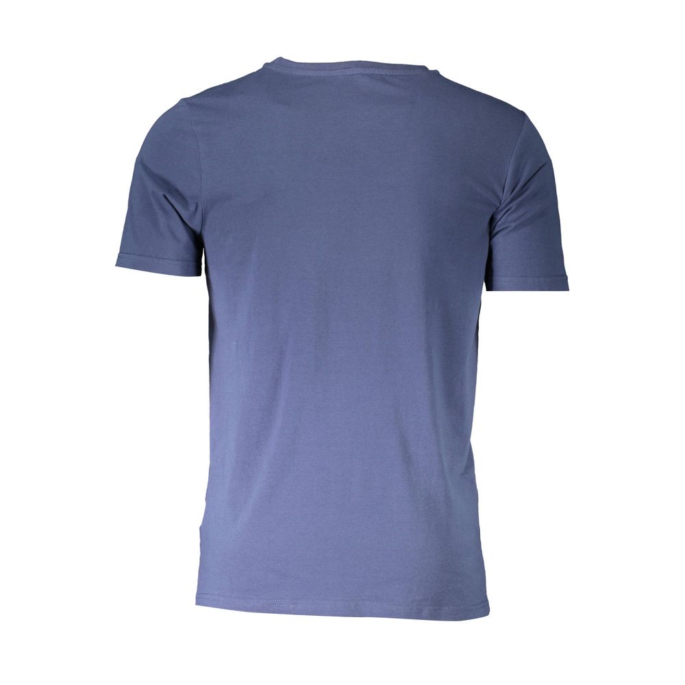 Blauw katoenen T-shirt