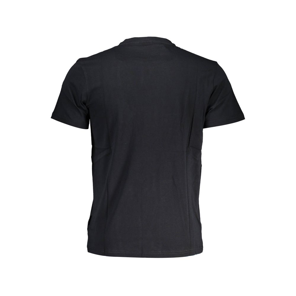 Black Cotton Men T-Shirt