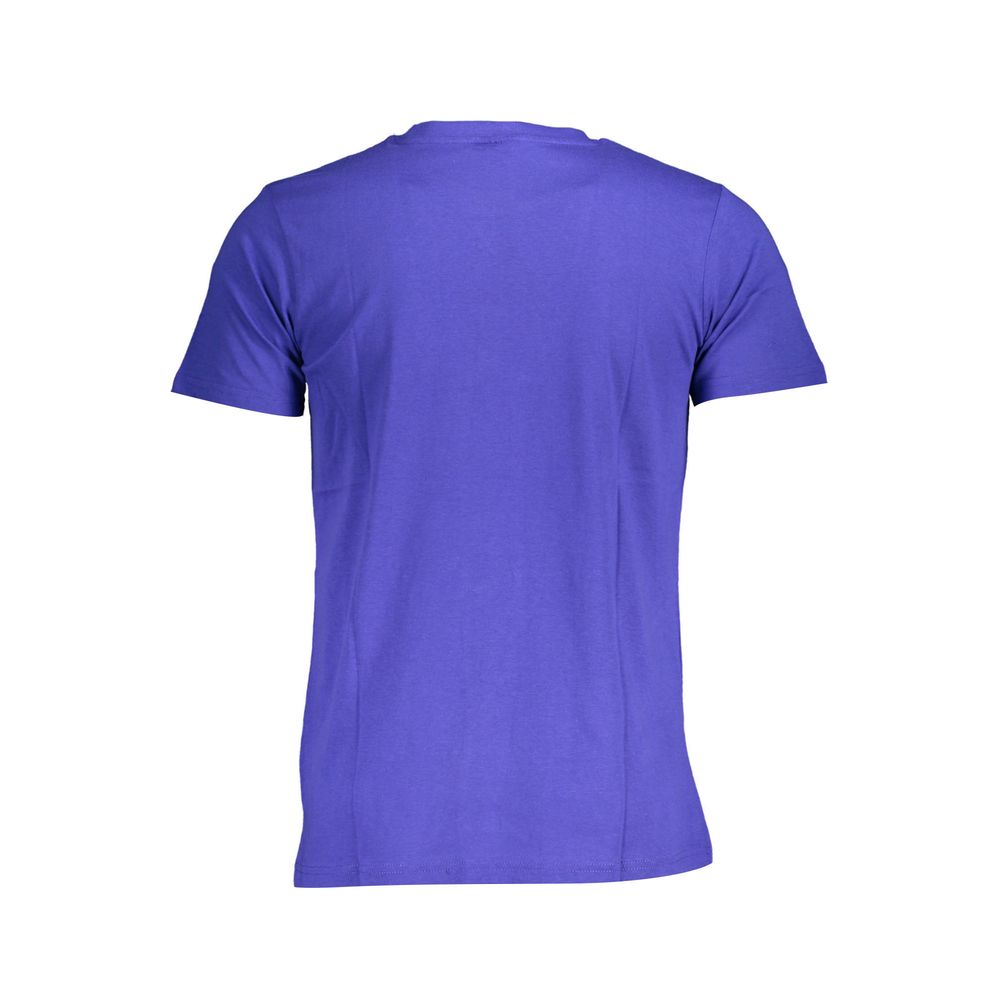 Blauw katoenen T-shirt