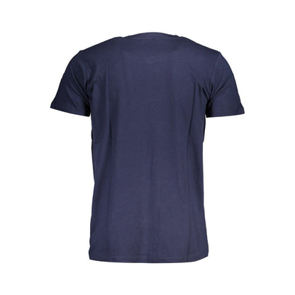 Blauw katoenen T-shirt