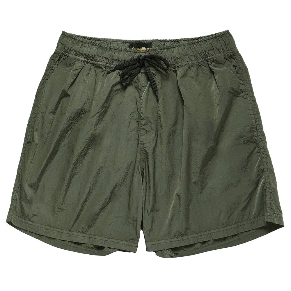 Green Nylon Men's Swim Trunk