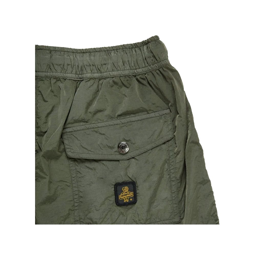 Green Nylon Men's Swim Trunk