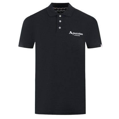 Elegant contrasterend logo katoenen poloshirt