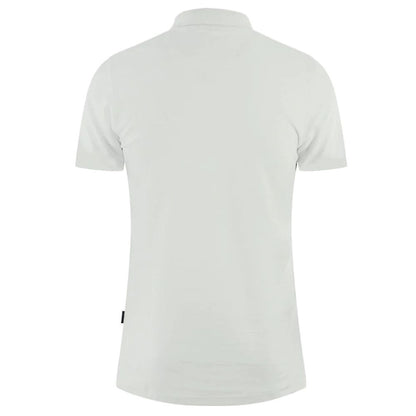 Elegante witte katoenen poloshirt