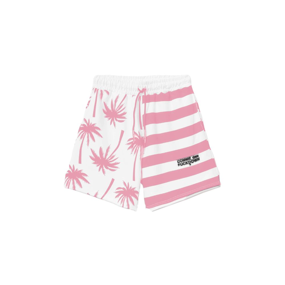 Chique roze gestreepte shorts met trekkoord