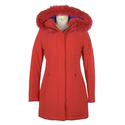 Elegante winterwarme softshell parka