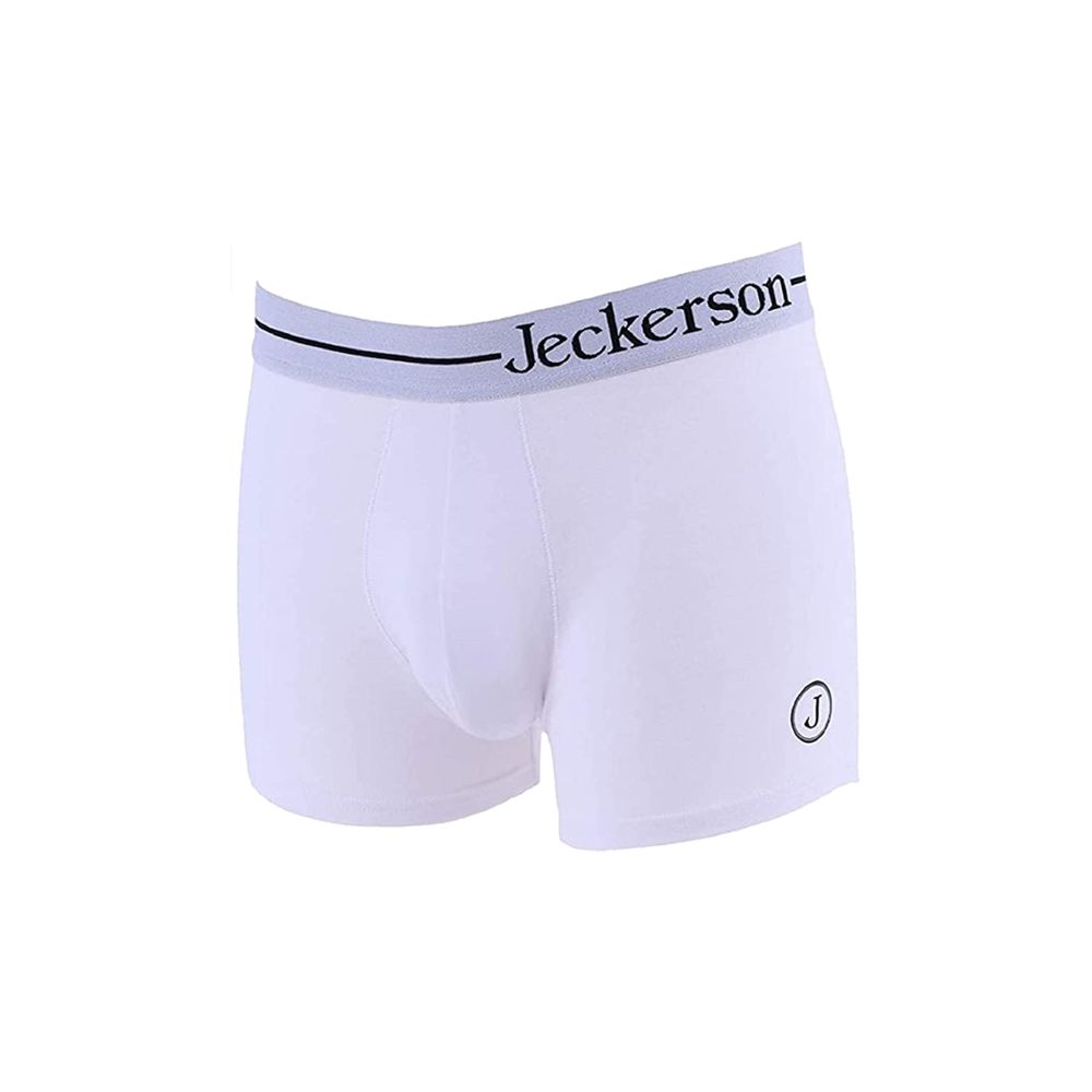 Witte katoenen herenboxer