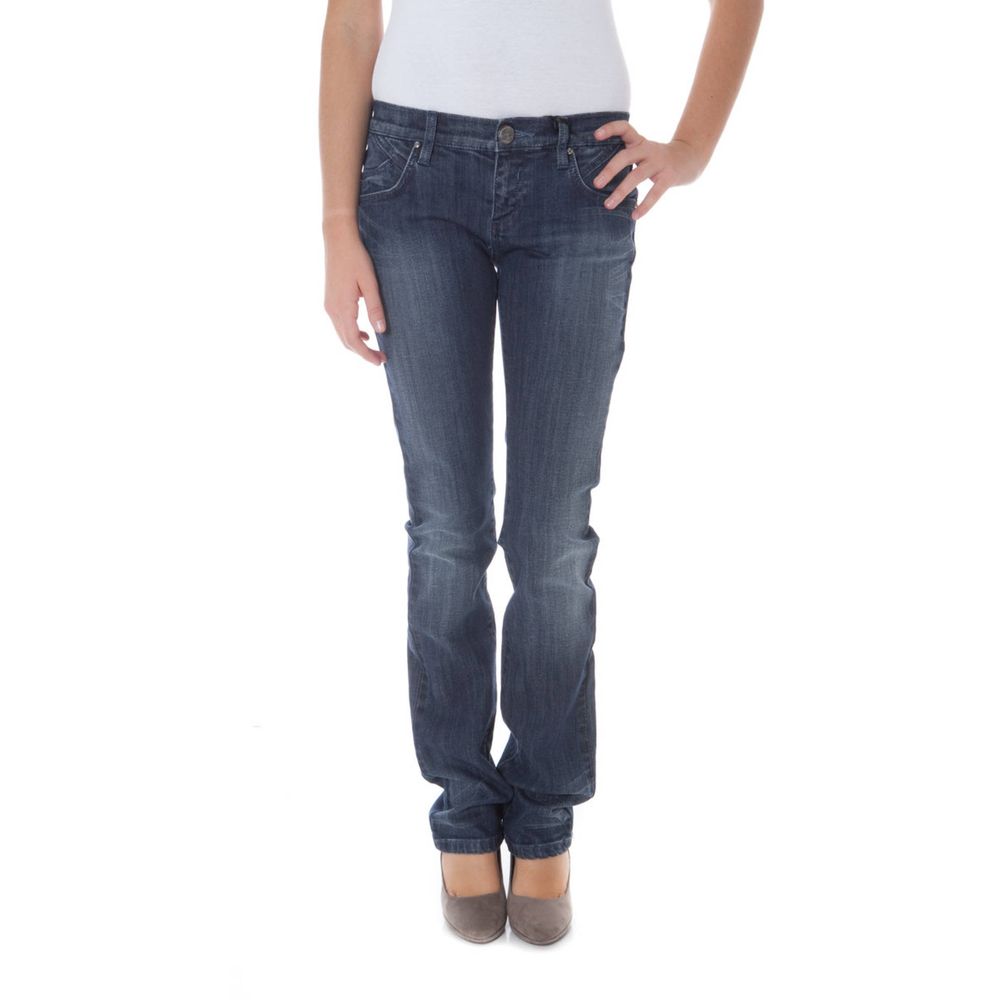 Blauwe katoenen jeans en broek