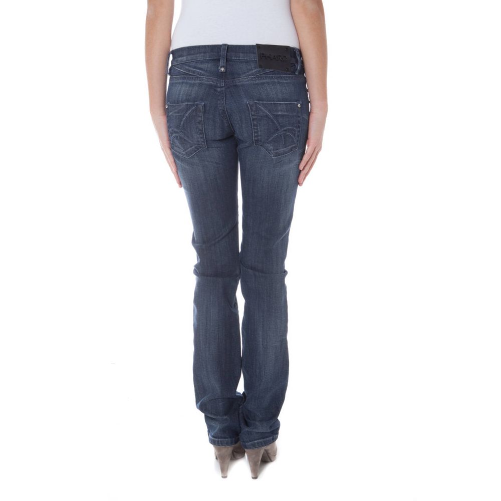 Blauwe katoenen jeans en broek