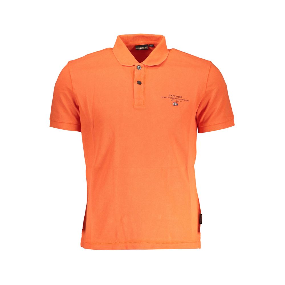 Rood katoenen heren poloshirt