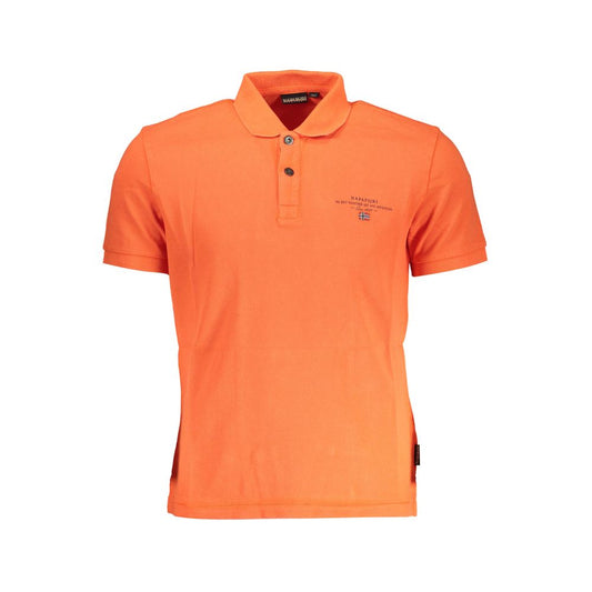 Rood katoenen heren poloshirt