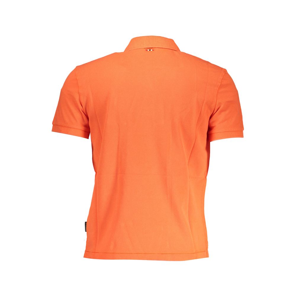 Rood katoenen heren poloshirt