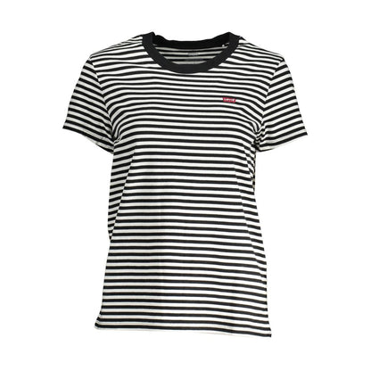 Zwart katoenen dames T-shirt