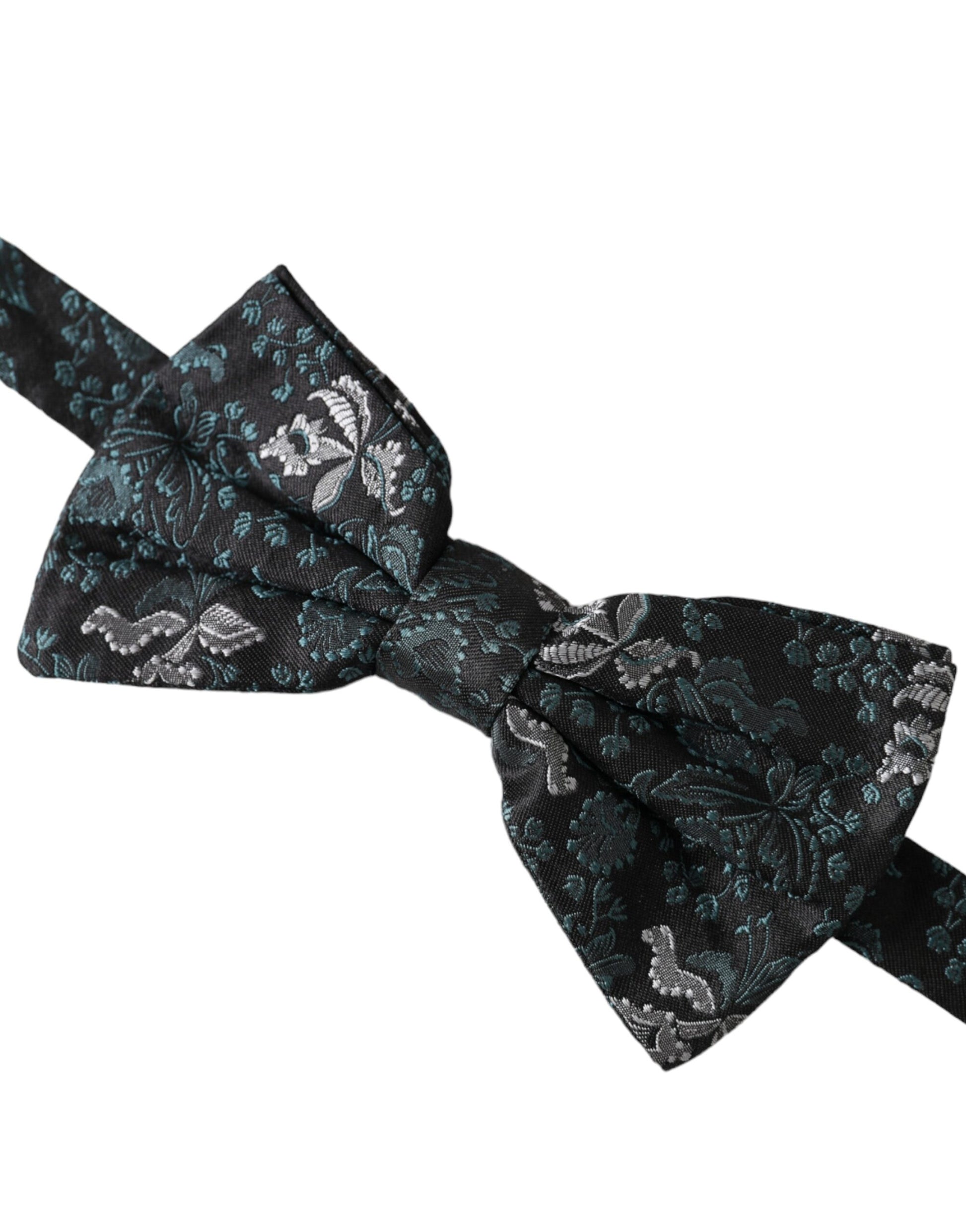 Multicolor Fantasy Floral Silk Adjustable Neck Men Bow Tie