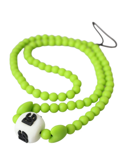 Groene kralenketting DG-logo-bedelketting