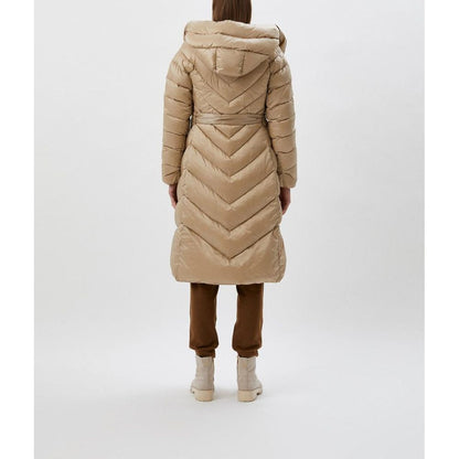 Beige Polyamide Jackets & Coat