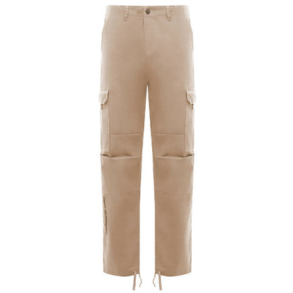 Beige katoenen jeans en broek