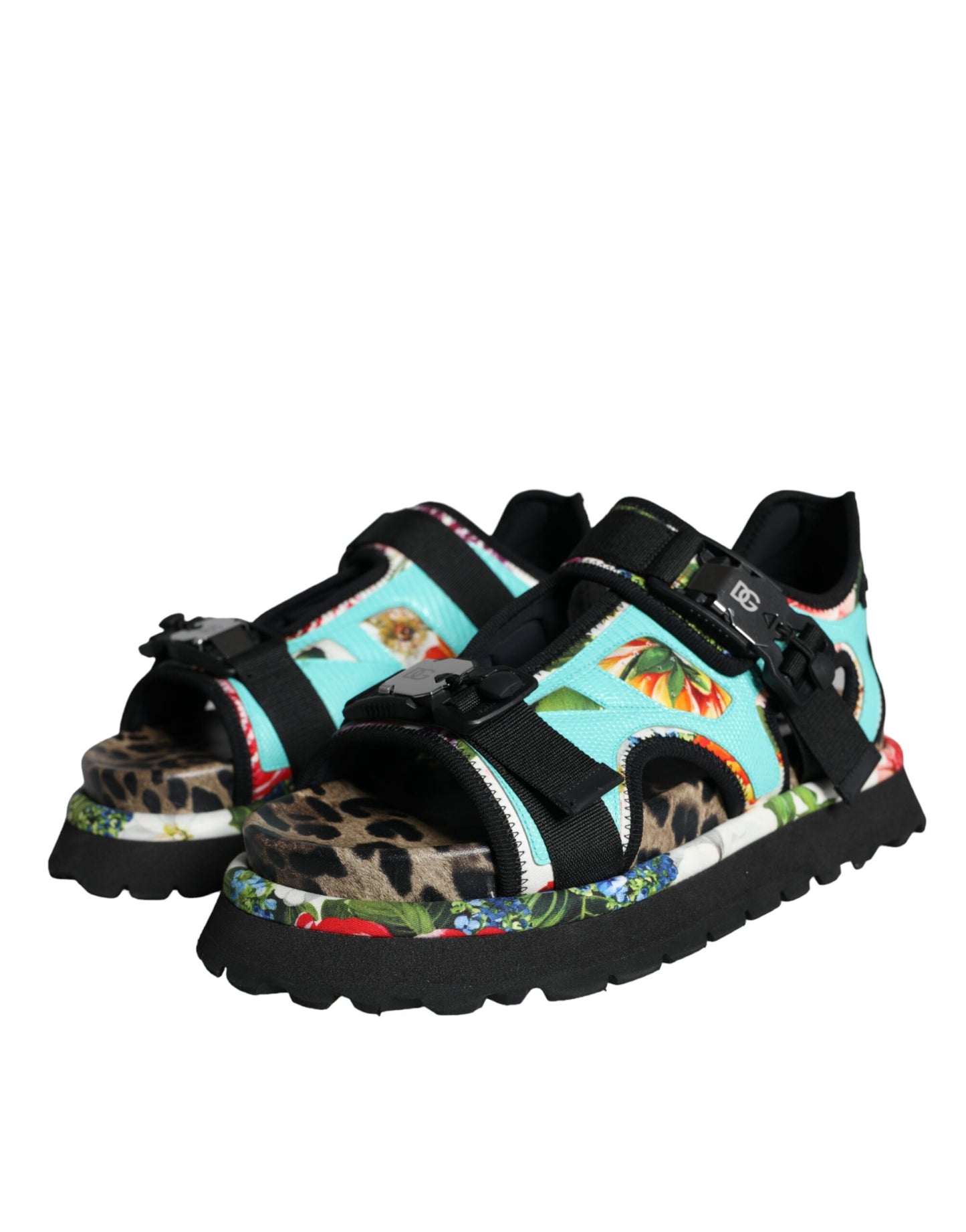 Multicolor Patchwork Slides Sandalen Herenschoenen