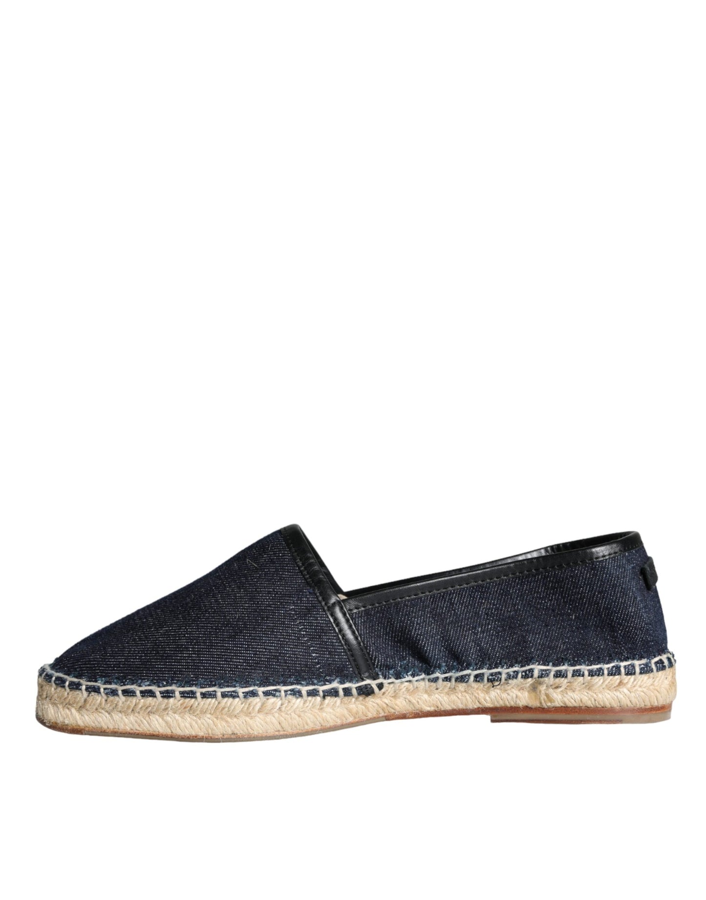 Blauwe denim katoenen leren espadrilles schoenen