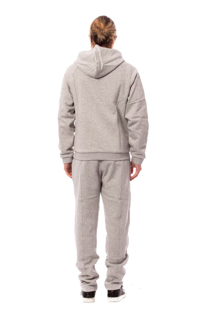 Elegante grijze katoenen sweatsuit-ensemble