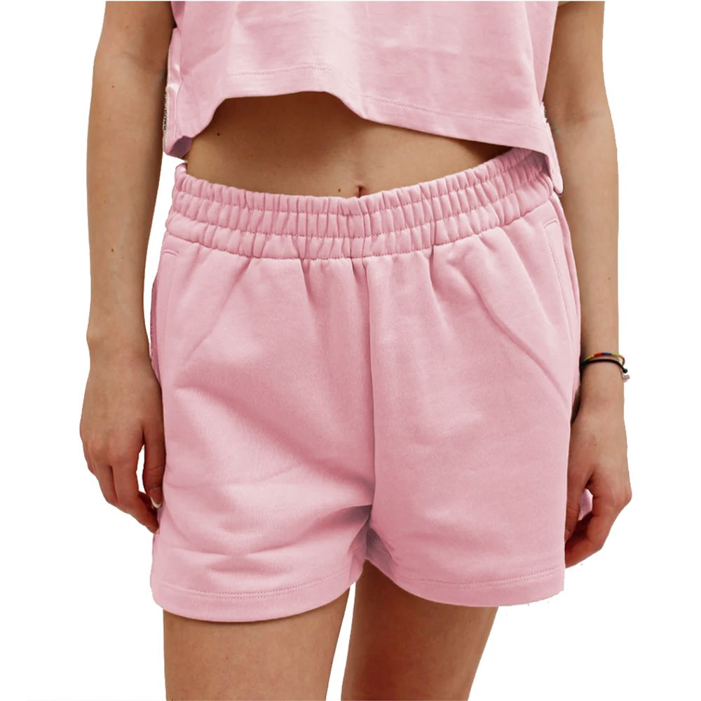 Roze katoenen short