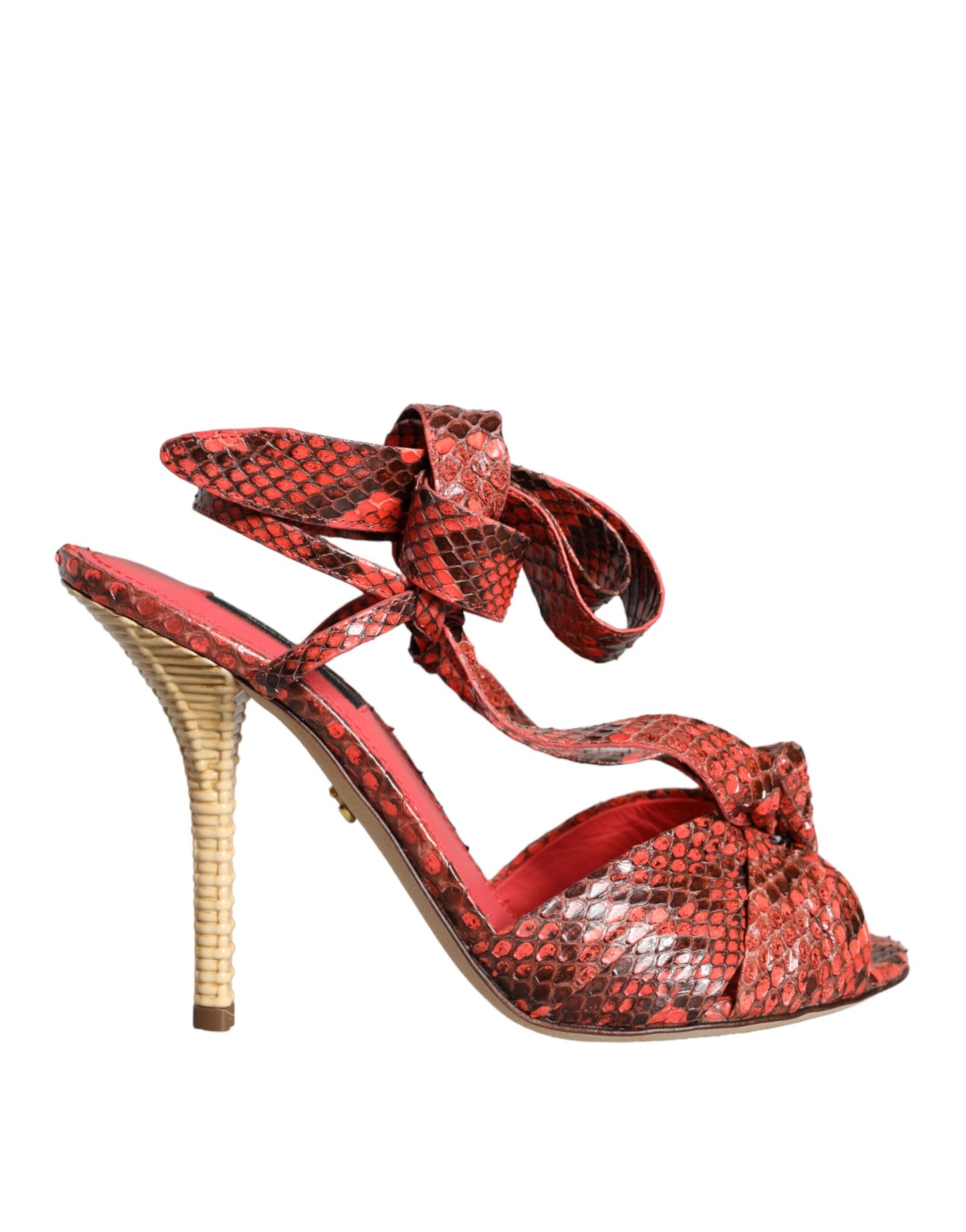 Coral Exotic leren hakken sandalen schoenen