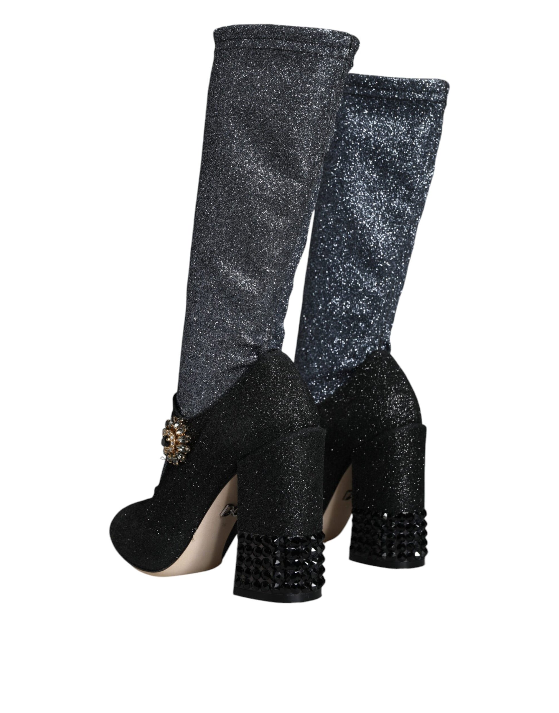 Zwarte Crystal Mary Janes Booties Schoenen