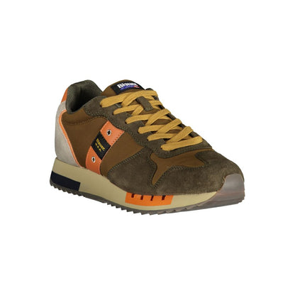 Brown Polyester Sneaker