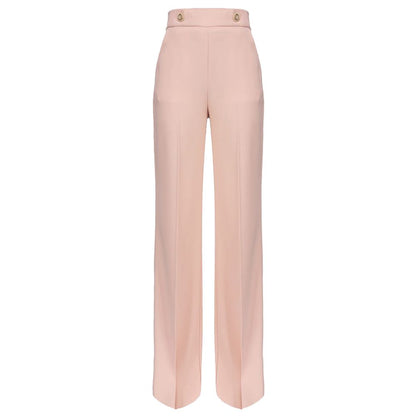 Roze polyester jeans en broek