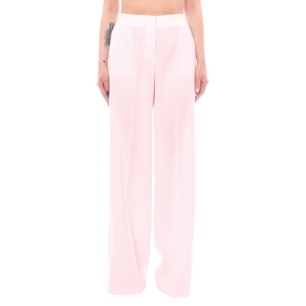 Roze polyester jeans en broek