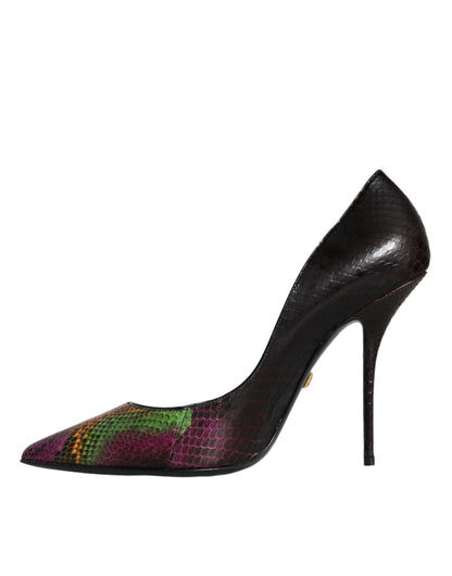 Multicolor Exotische Leren Hakken Pumps Schoenen