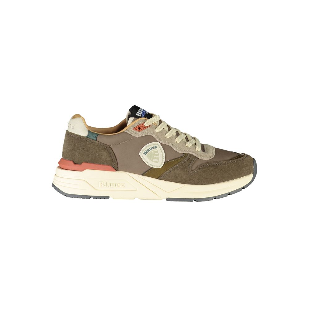 Brown Polyester Sneaker