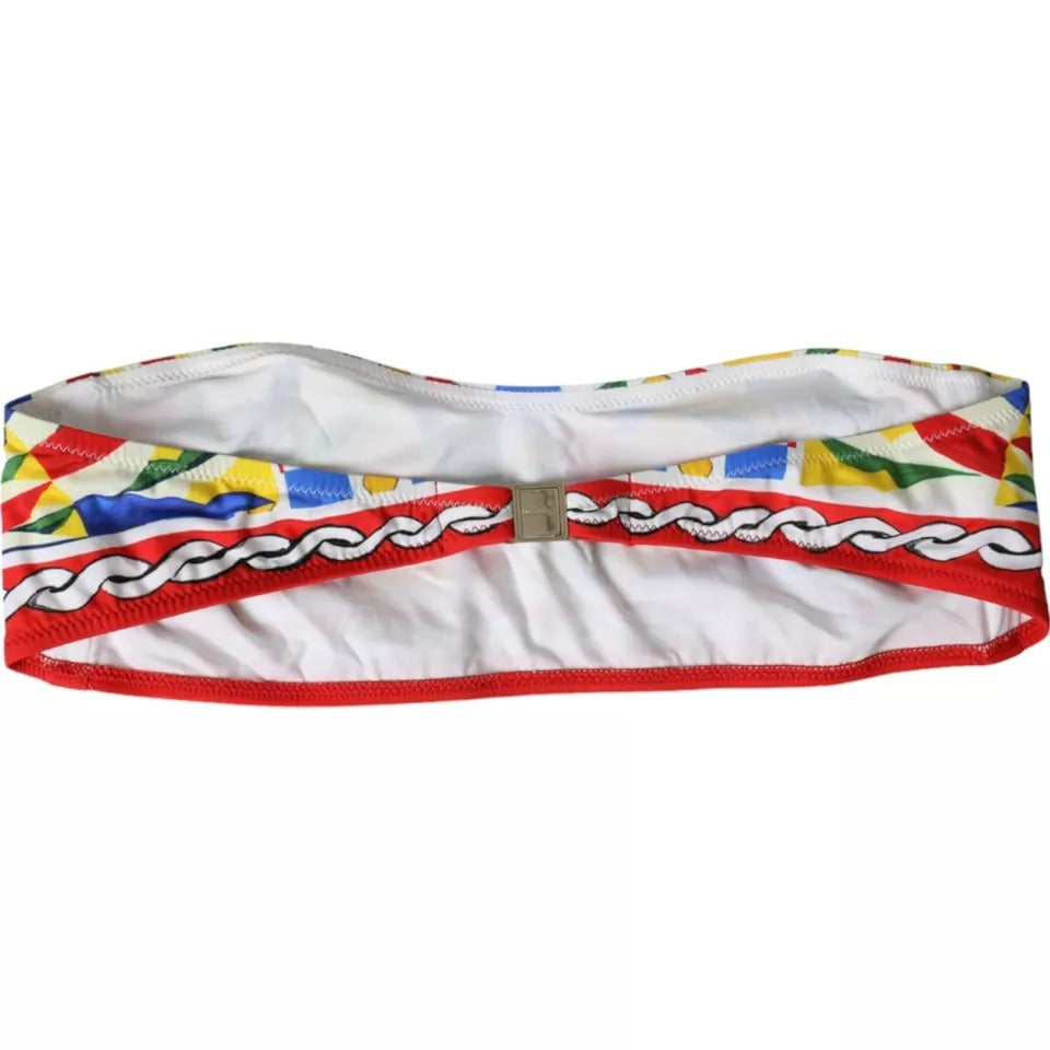 Multicolor Carretto Bandeau badmode top bikini