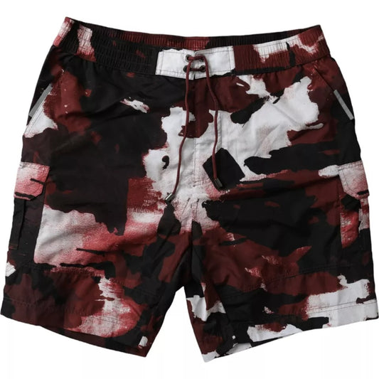 Multicolor Camouflage DG Logo Strandkleding Shorts Badmode