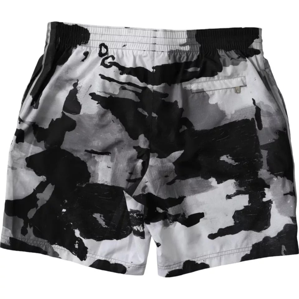 Multicolor Camouflage DG Logo Strandkleding Shorts Badmode