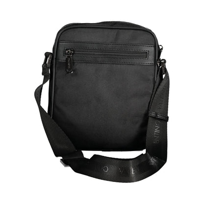 Black Polyester Shoulder Bag