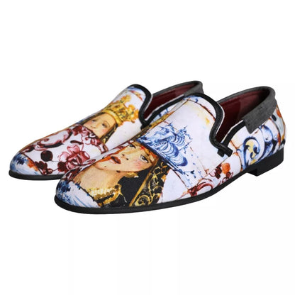 Veelkleurige Madonna Majolica Amalfi Heren Loafers Schoenen