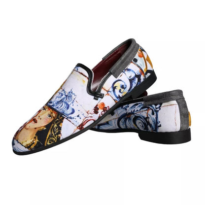 Veelkleurige Madonna Majolica Amalfi Heren Loafers Schoenen