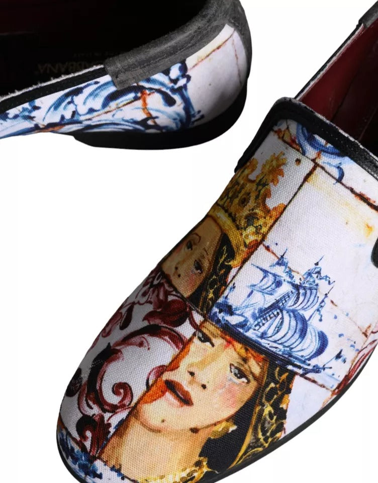 Veelkleurige Madonna Majolica Amalfi Heren Loafers Schoenen