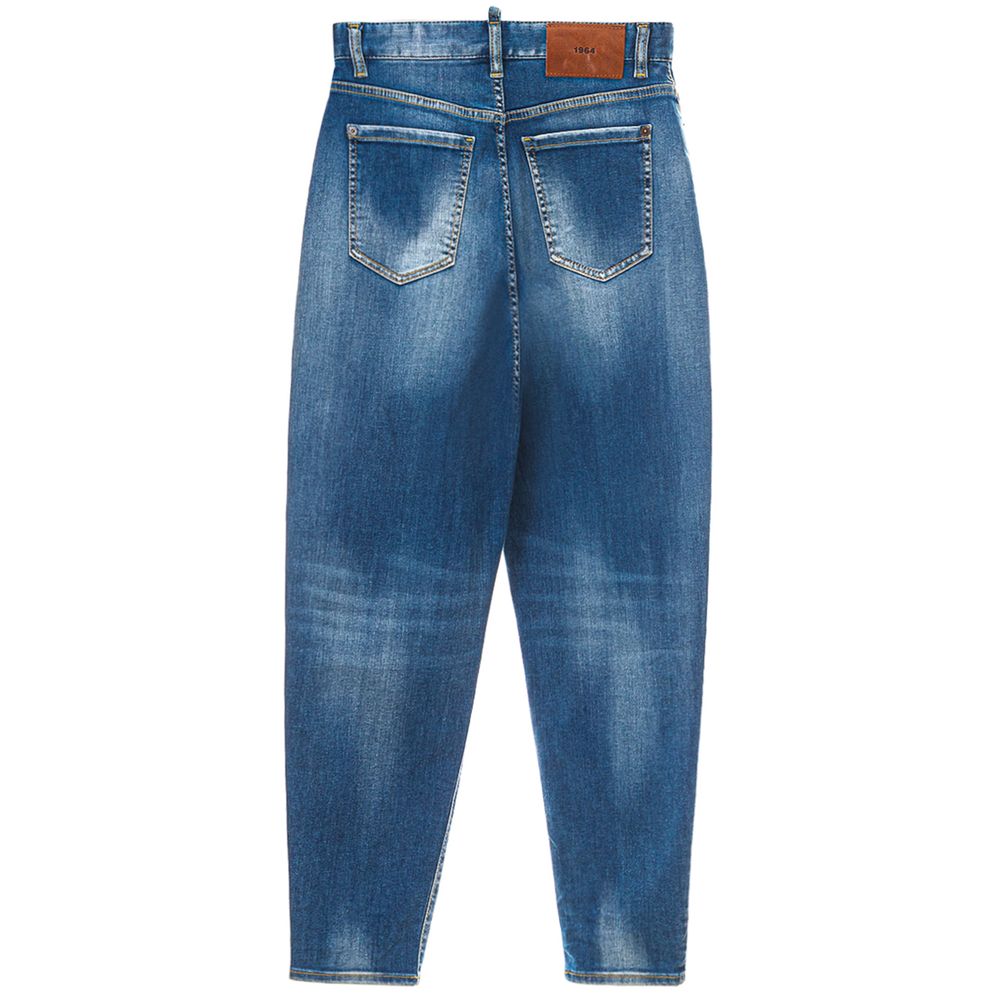 Blauwe katoenen jeans en broek