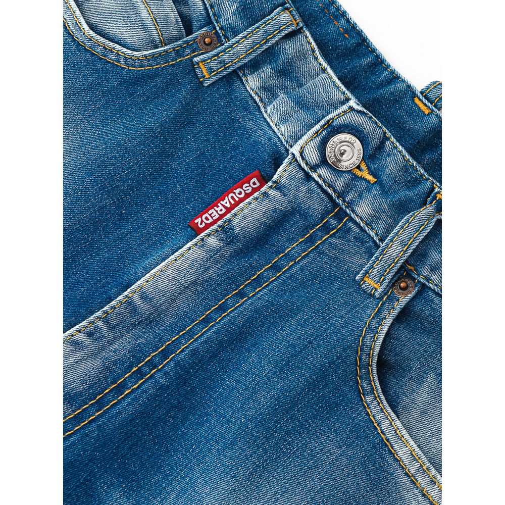 Blauwe katoenen jeans en broek