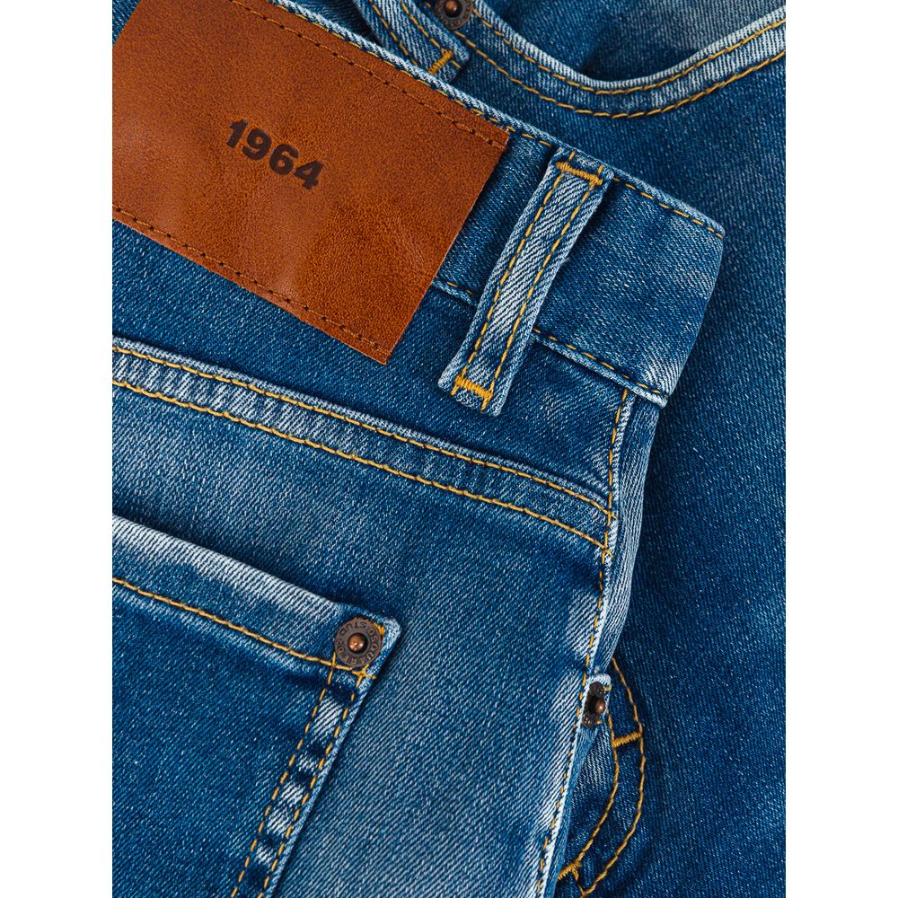 Blauwe katoenen jeans en broek