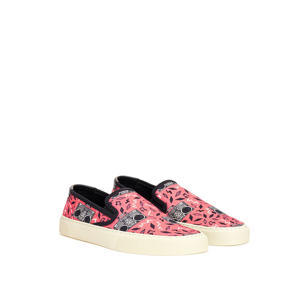 Roze katoenen sneaker