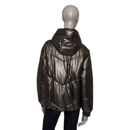 Gray Polyester Women Jacket