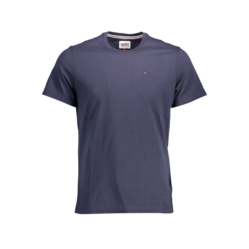 Blauw katoenen T-shirt