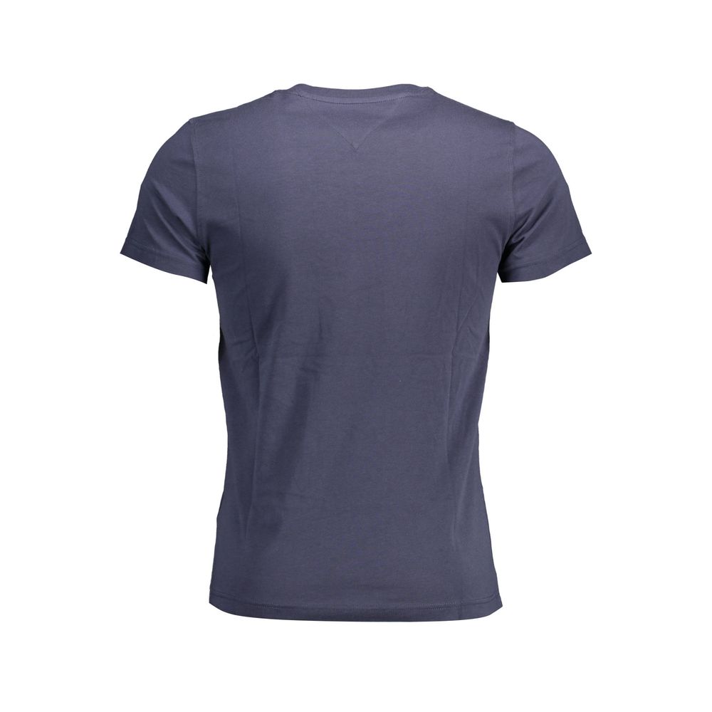 Blauw katoenen T-shirt