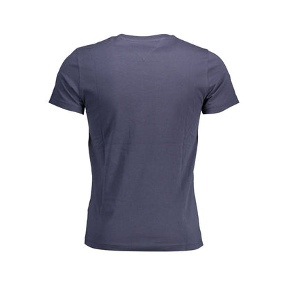 Blauw katoenen T-shirt