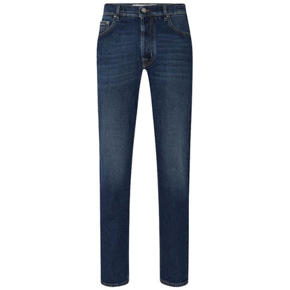 Blauwe katoenen jeans en broek